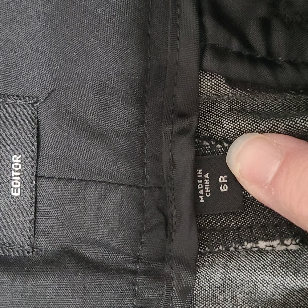 Express Grey Blend Editor Pants With Wide Black W… - image 4